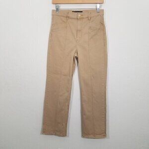 Express Super High Rise Straight Stretch Crop Pants Size 6
